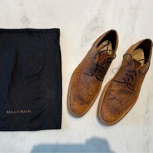 Billy Reid Brown Leather Oxfords with Minimalist Design